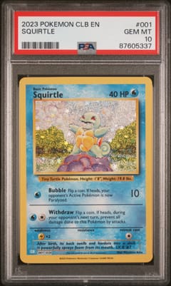2023 Pokemon Clb-Trading Card Game Classic Blastoise & Suicune Ex Deck Squirtle #001 PSA 10