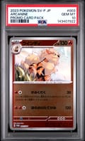 2023 Pokemon Japanese Sv-P Promo Arcanine Promo Card Pack #003 PSA 10