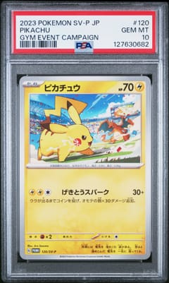 2023 Pokemon Japanese Sv-P Promo Pikachu Gym Event Campaign #120 PSA 10