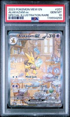 2023 Pokemon Mew En-151 Alakazam Ex Special Illustration Rare #201 PSA 10