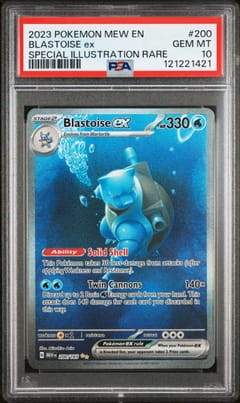 2023 Pokemon Mew En-151 Blastoise Ex Special Illustration Rare #200 PSA 10
