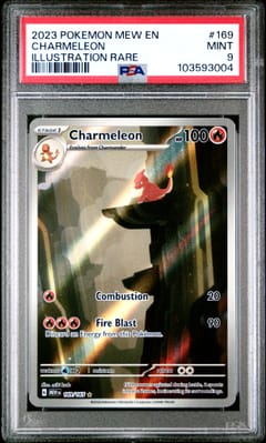 2023 Pokemon Mew En-151 Charmeleon Illustration Rare #169 PSA 9