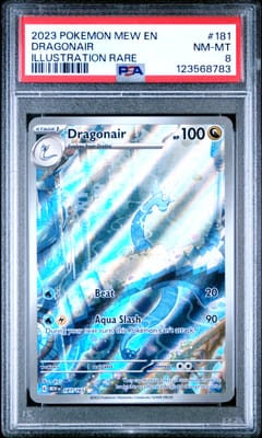 2023 Pokemon Mew En-151 Dragonair Illustration Rare #181 PSA 8