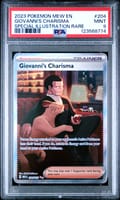 2023 Pokemon Mew En-151 Giovanni's Charisma Special Illustration Rare #204 PSA 9