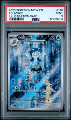 2023 Pokemon Mew En-151 Poliwhirl Illustration Rare #176 PSA 9