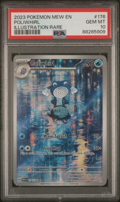 2023 Pokemon Mew En-151 Poliwhirl Illustration Rare #176 PSA 10