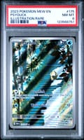 2023 Pokemon Mew En-151 Psyduck Illustration Rare #175 PSA 8