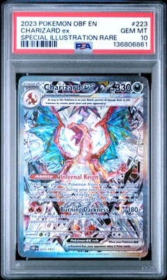 2023 Pokemon Obf En-Obsidian Flames Charizard Ex Special Illustration Rare #223 PSA 10