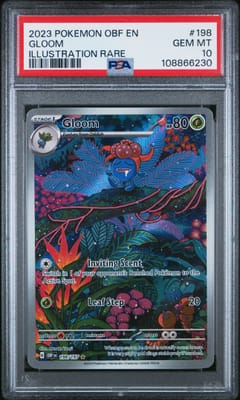 2023 Pokemon Obf En-Obsidian Flames Gloom Illustration Rare #198 PSA 10