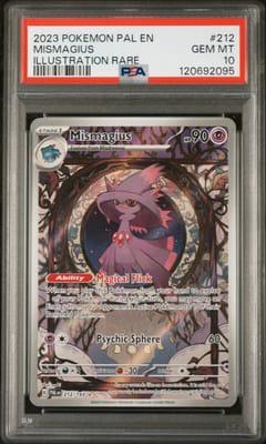 2023 Pokemon Pal En-Paldea Evolved Mismagius Illustration Rare #212 PSA 10