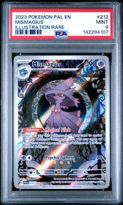 2023 Pokemon Pal En-Paldea Evolved Mismagius Illustration Rare #212 PSA 9