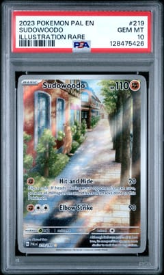 2023 Pokemon Pal En-Paldea Evolved Sudowoodo Illustration Rare #219 PSA 10