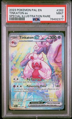 2023 Pokemon Pal En-Paldea Evolved Tinkaton Ex Special Illustration Rare #262 PSA 9