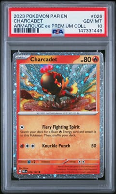 2023 Pokemon Par En-Paradox Rift Charcadet Armarouge Ex Premium Coll #026 PSA 10