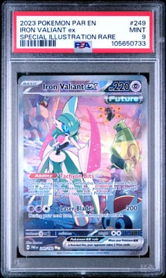 2023 Pokemon Par En-Paradox Rift Iron Valiant Ex Special Illustration Rare #249 PSA 9