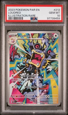 2023 Pokemon Par En-Paradox Rift Loudred Illustration Rare #212 PSA 10