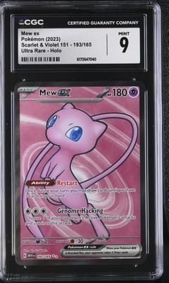 2023 Pokemon Scarlet & Violet 151 - MEW EN Mew ex Ultra Rare Holo #193/165 CGC 9