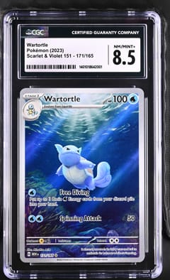 2023 Pokemon Scarlet & Violet 151 - MEW EN Wartortle Illustration Rare Holo #171/165 CGC 8.5
