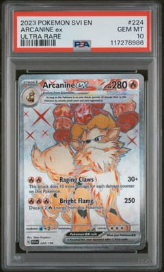 2023 Pokemon Svi En-Scarlet & Violet Arcanine Ex Ultra Rare #224 PSA 10