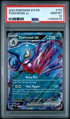 2023 Pokemon Svi En-Scarlet & Violet Toxicroak Ex #131 PSA 10