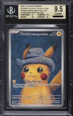 2023 Pokemon SVP Black Star Promos Pikachu with Grey Felt Hat Full Art #085 BGS 9.5