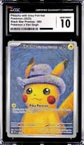 2023 Pokemon SVP Black Star Promos Pikachu with Grey Felt Hat Full Art #085 CGC 10