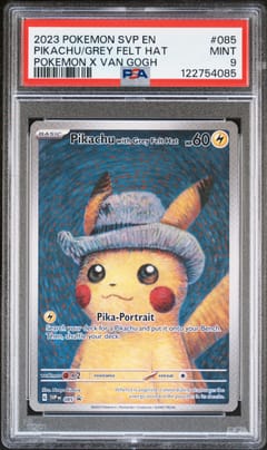 2023 Pokemon Svp En-Sv Black Star Promo #085 Pikachu With Grey Felt Hat Pokemon X Van Gogh
