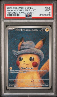 2023 Pokemon Svp En-Sv Black Star Promo #085 Pikachu With Grey Felt Hat Pokemon X Van Gogh