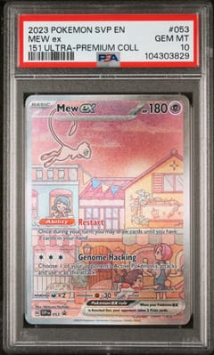 2023 Pokemon Svp En-Sv Black Star Promo Mew Ex 151 Ultra-Premium Collection #053 PSA 10