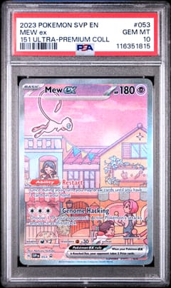 2023 Pokemon Svp En-Sv Black Star Promo Mew Ex 151 Ultra-Premium Collection #053 PSA 10