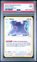 2023 Pokemon Sword and Shield Crown Zenith Ditto-Holo Crown Zenith #107 PSA 9