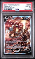 2023 Pokemon Sword and Shield Crown Zenith Fa / Entei V Crown Zenith #GG36 PSA 10