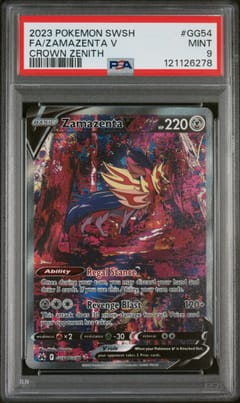 2023 Pokemon Sword and Shield Crown Zenith Fa / Zamazenta V Crown Zenith #GG54 PSA 9