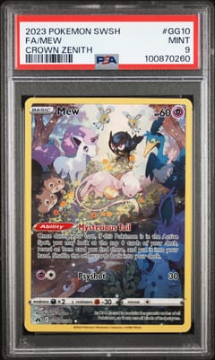 2023 Pokemon Sword And Shield Crown Zenith Fa/Mew Crown Zenith #GG10 PSA 9