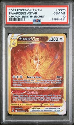 2023 Pokemon Sword and Shield Crown Zenith Full Art / Arceus Vstar Secret #GG70 PSA 10