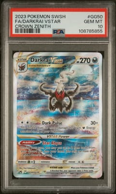 2023 Pokemon Sword and Shield Crown Zenith Full Art / Darkrai Vstar #GG50 PSA 10