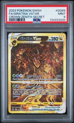 2023 Pokemon Sword and Shield Crown Zenith Full Art / Giratina Vstar Secret #GG69 PSA 9