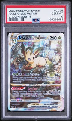 2023 Pokemon Sword and Shield Crown Zenith Full Art / Leafeon Vstar #GG35 PSA 10