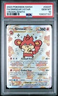 2023 Pokemon Sword and Shield Crown Zenith Full Art / Simisear Vstar #GG37 PSA 10