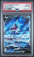 2023 Pokemon Sword and Shield Crown Zenith Full Art / Suicune V #GG38 PSA 10