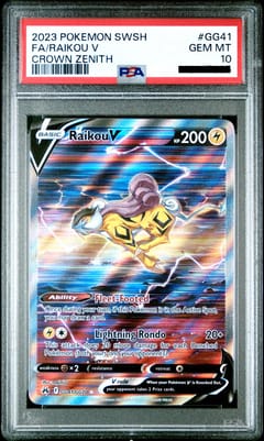 2023 Pokemon Sword and Shield Crown Zenith #GG41 Full Art / Raikou V