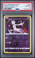 2023 Pokemon Sword and Shield Crown Zenith Mewtwo-Reverse Foil #059 PSA 10