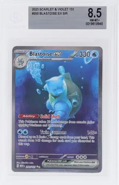 2023 Pokemon TCG Scarlet & Violet 151 Blastoise ex SIR #200 BGS 8.5