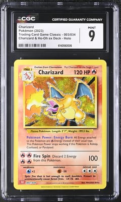 2023 Pokemon Trading Card Game Classic - CLV, CLC, CLB Charizard Charizard & Ho-Oh ex Deck - CLC Holo #003/034 CGC 9