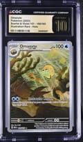 2023 Scarlet & Violet 151 Omanyte Illustration Rare Holo #180/165 CGC 10 Pristine