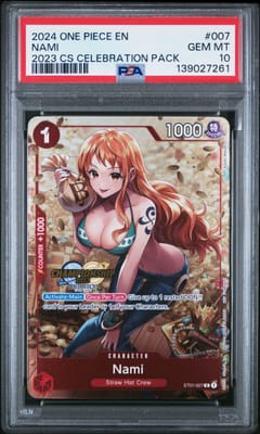 2024 One Piece Championship 2023 Celebration Pack Nami #007 PSA 10
