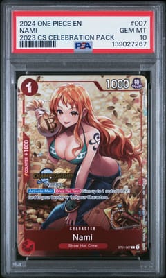 2024 One Piece Championship 2023 Celebration Pack Nami #007 PSA 10