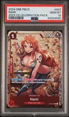 2024 One Piece Championship 2023 Celebration Pack Nami #007 PSA 10