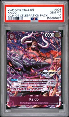 2024 One Piece Championship 2024 Celebration Pack Kaido #003 PSA 10