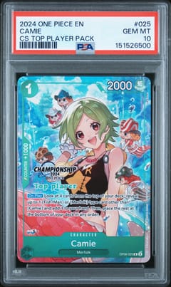 2024 One Piece Championship 2024 Top Player Pack Camie #025 PSA 10